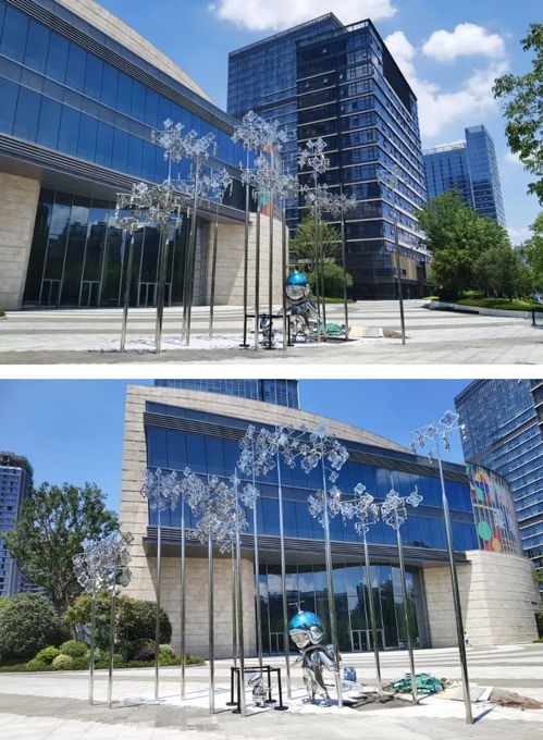 随风闪烁的星光景观 当原创IP设计遇见风动装置艺术的舞台新生