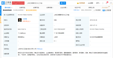 工作室谢幕不改追光倩影 王彦霖注销关联登记，舞台艺术底层逻辑未改